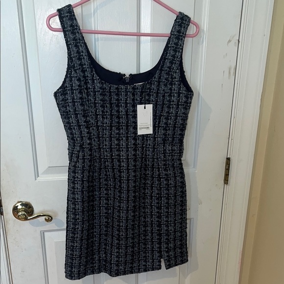 NWT GREYLIN Navy Blue  Tweed Dress size small - Picture 1 of 9